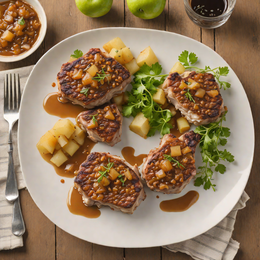 Spiced Pan-Cooked Pork Chops with Apple-Onion Compote