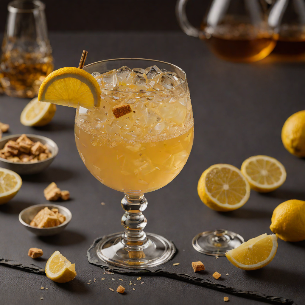 Ginger-Infused Whiskey Sour with Honey and Lemon