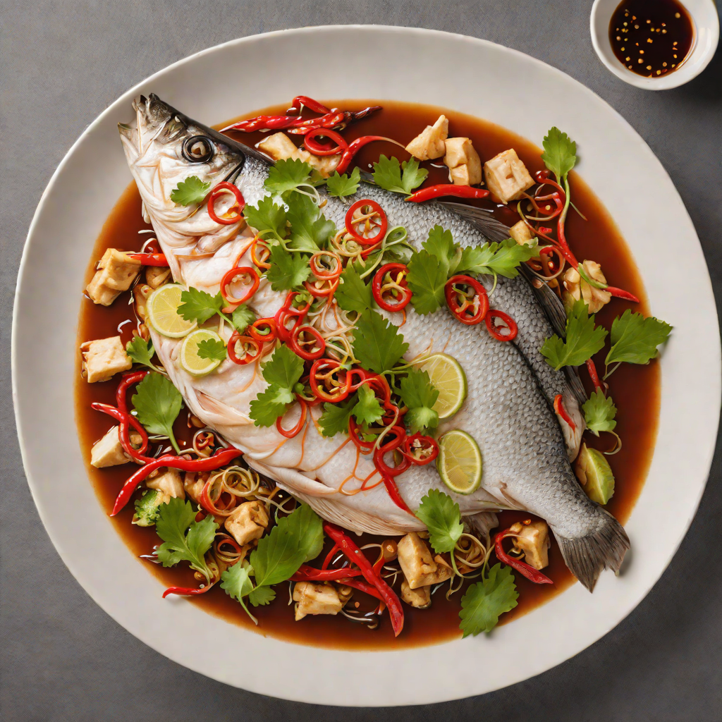 Hunan-Style Steamed Fish with Chili and Aromatics