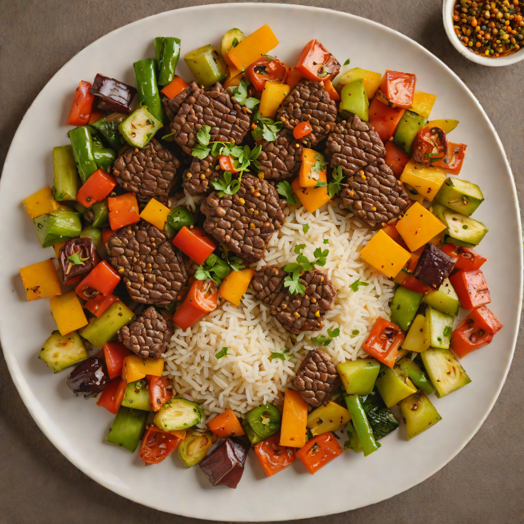 Spiced Ethiopian-Inspired Beef Tibs with Sautéed Veggies