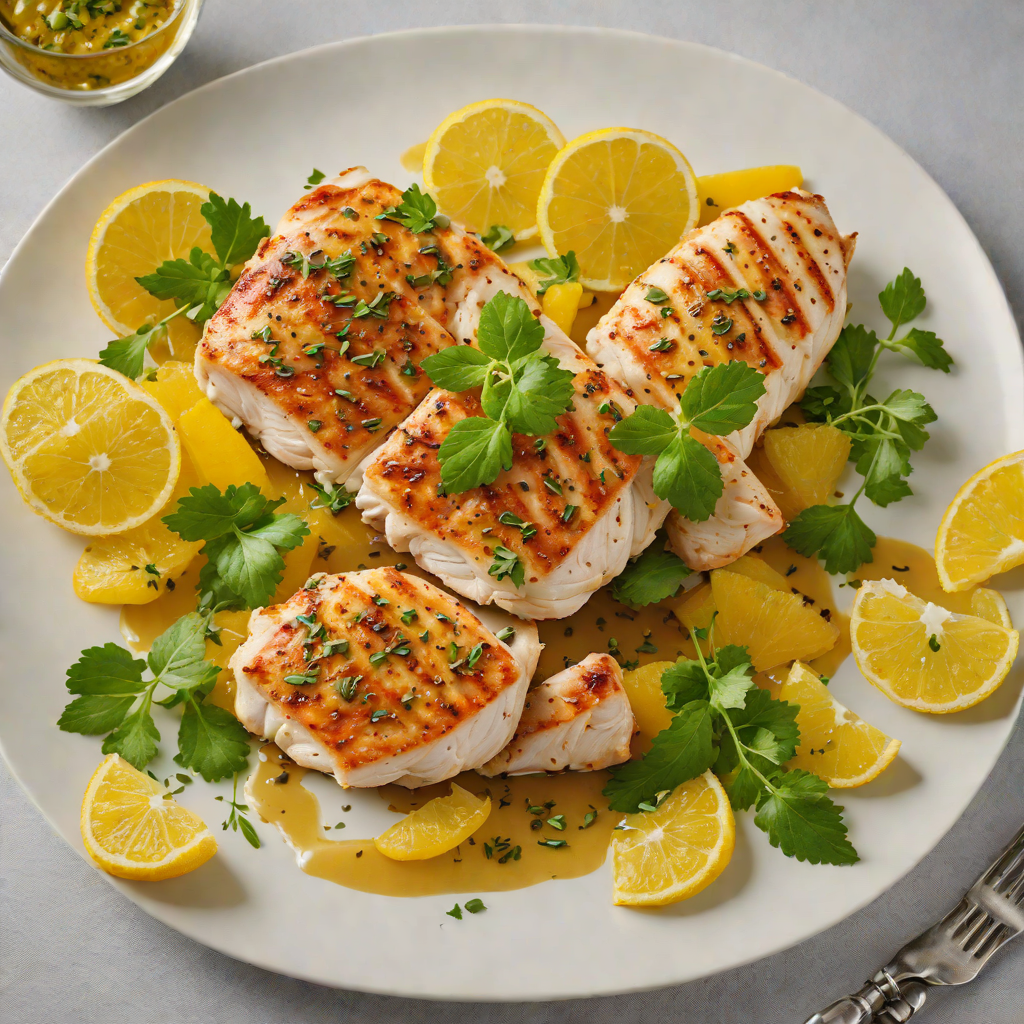 Pan-Seared Chicken Breast with Citrus and Herb Reduction