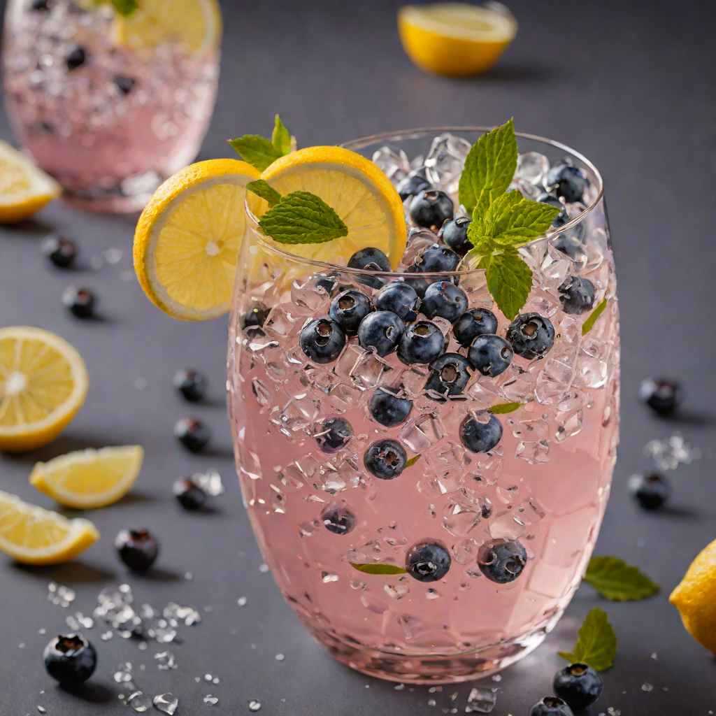 Sparkling Blueberry Lemonade