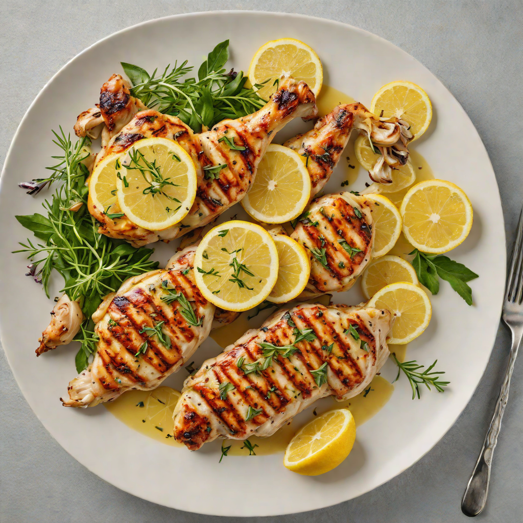 Grilled Lemon-Herb Chicken with Garlic Butter