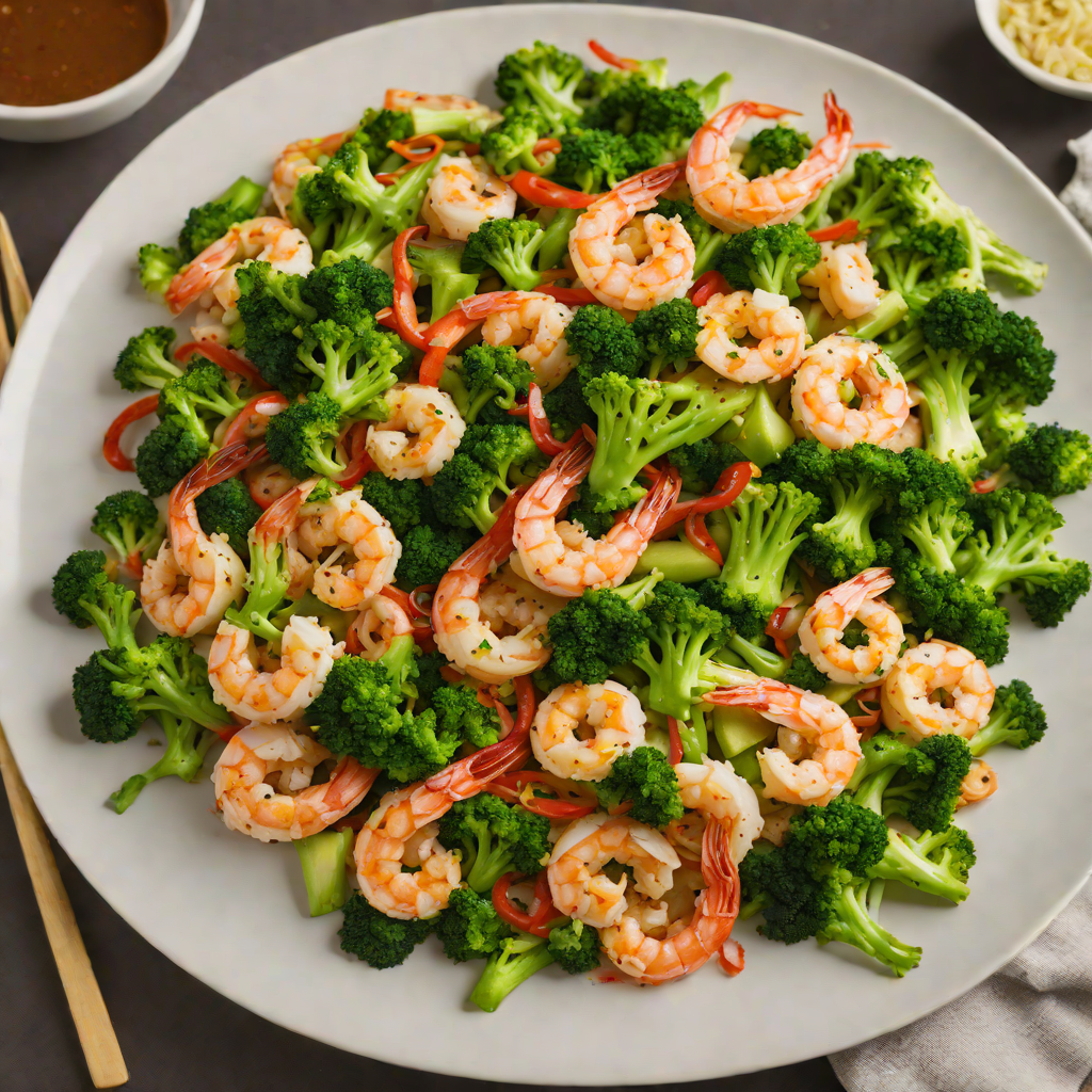Spicy Shrimp Stir-Fry with Broccoli and Ginger