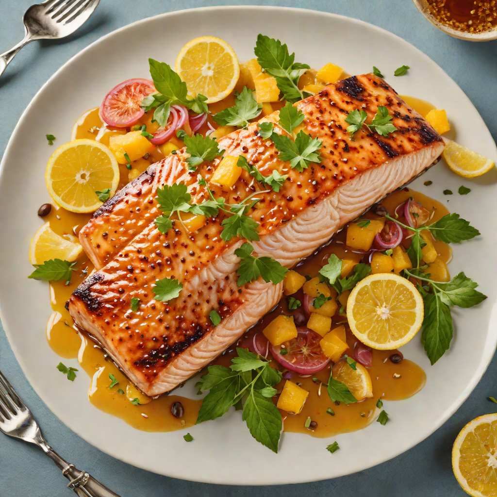 Honey and Citrus-Glazed Grilled Salmon