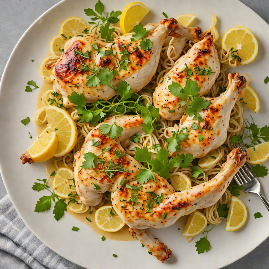 Sautéed Garlic Lemon Chicken with No-Salt Herb Dressing