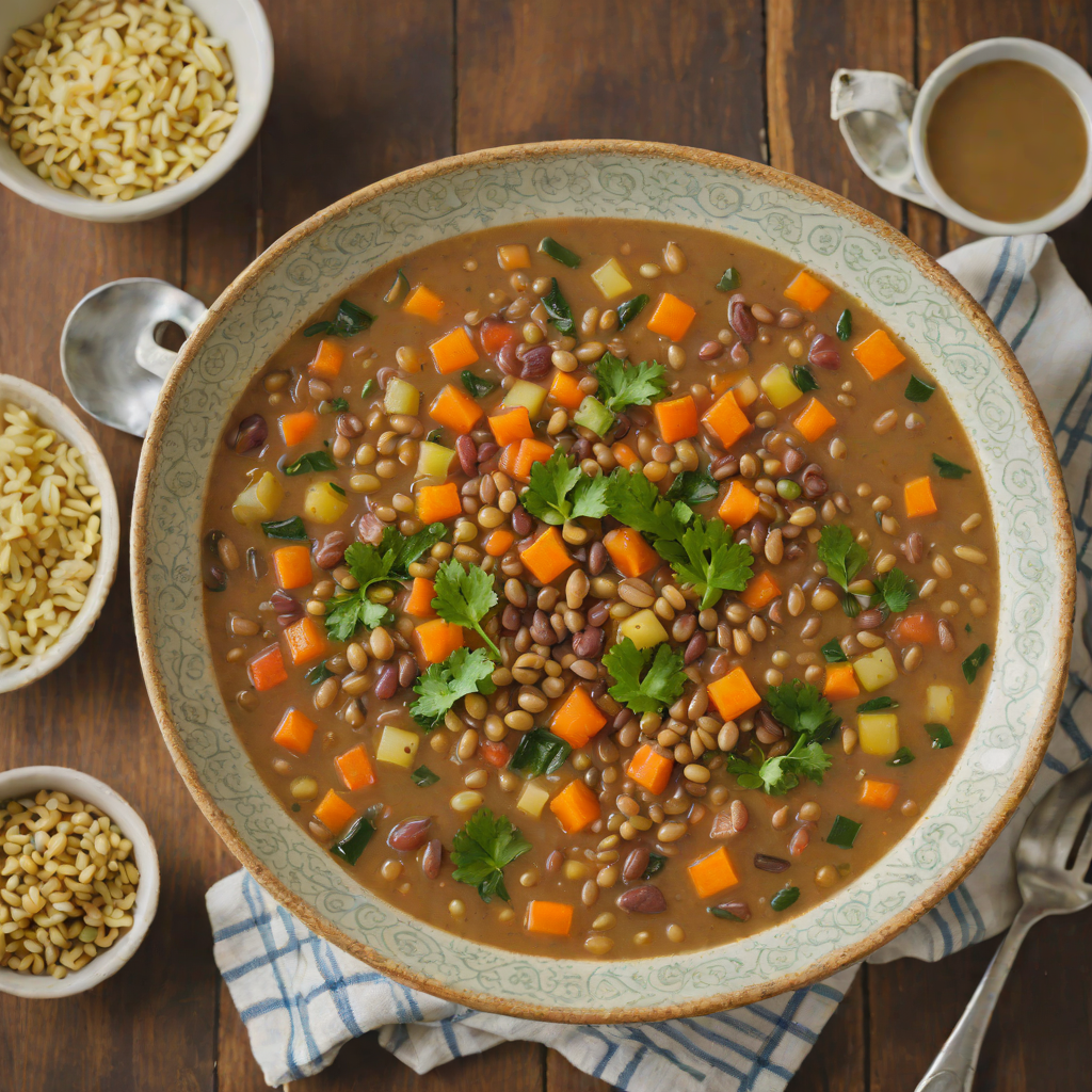 No-Sugar-Added Hearty Lentil and Vegetable Soup