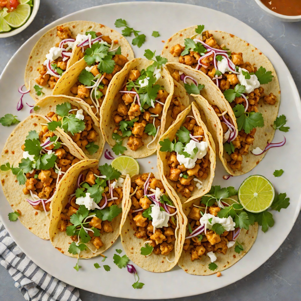 No-Fry Crispy Baked Chickpea and Cauliflower Tacos