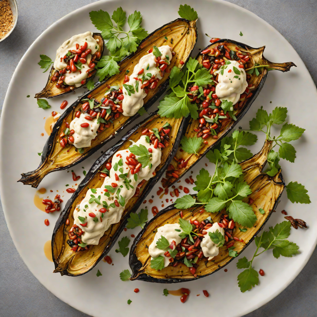 Sumac-Spiced Roasted Eggplant with Tahini Drizzle
