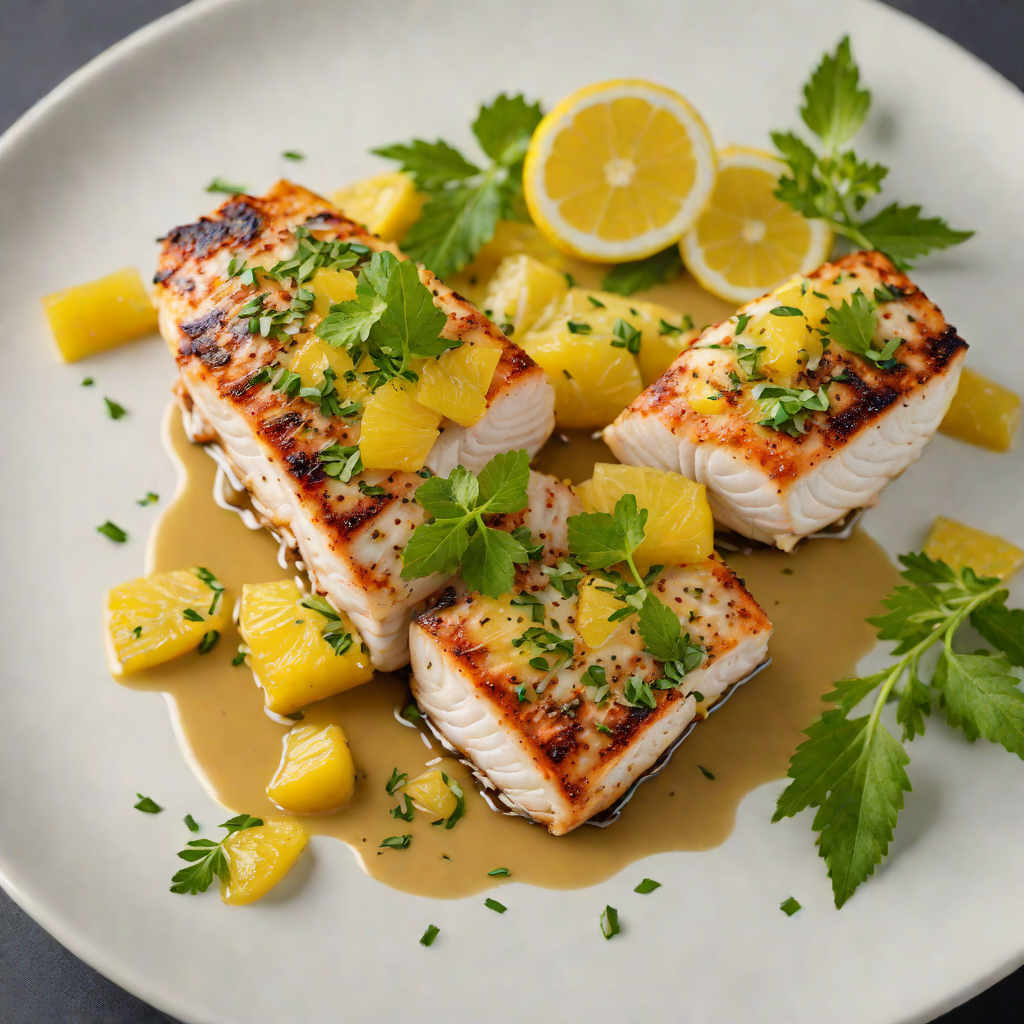 Pan-Seared Grouper with Citrus and Florida Herb Reduction