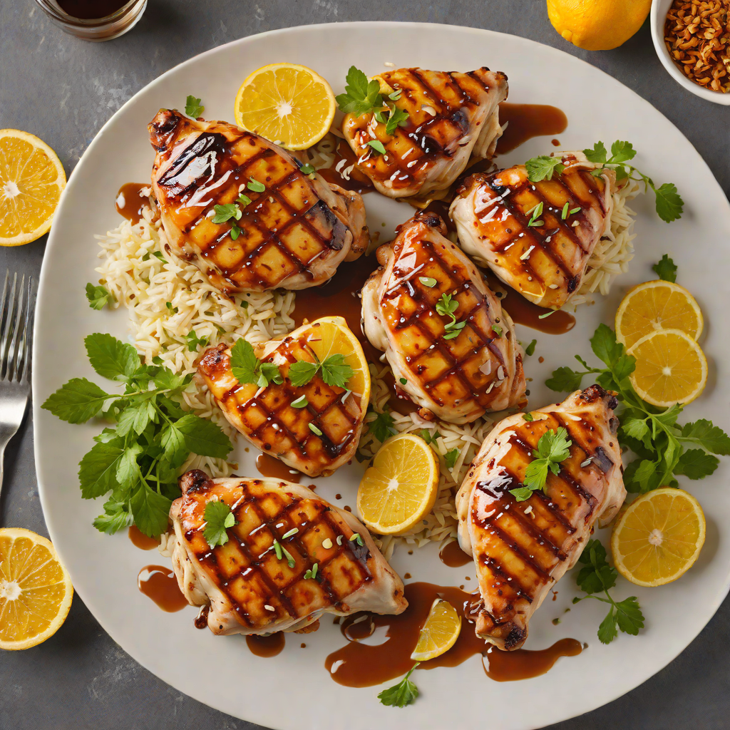 Grilled Citrus-Marinated Chicken with Spiced Florida Honey Glaze