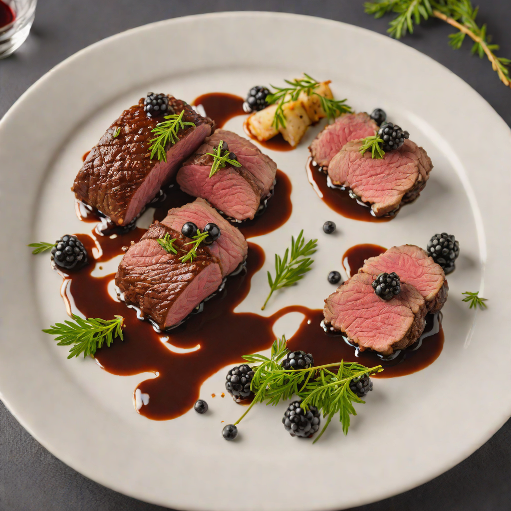 Pan-Seared Backstrap Venison with Juniper Berry Reduction