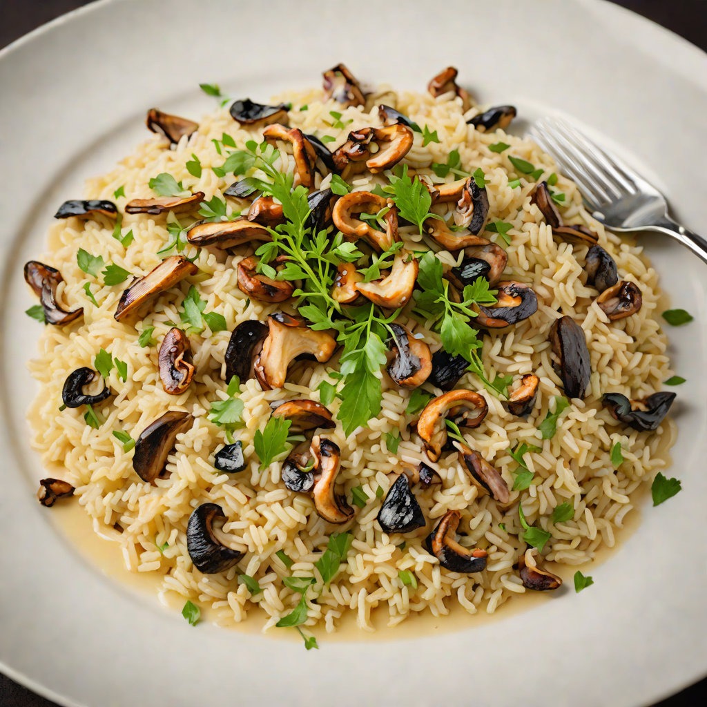 Herb-Infused Risotto with Sautéed Wild Mushrooms