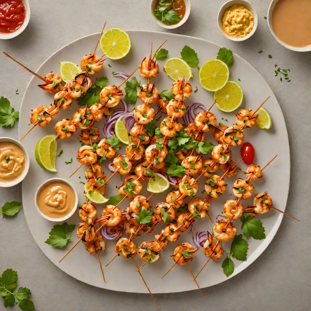 Grilled Cajun-Spiced Shrimp Skewers with Smoky Paprika Aioli