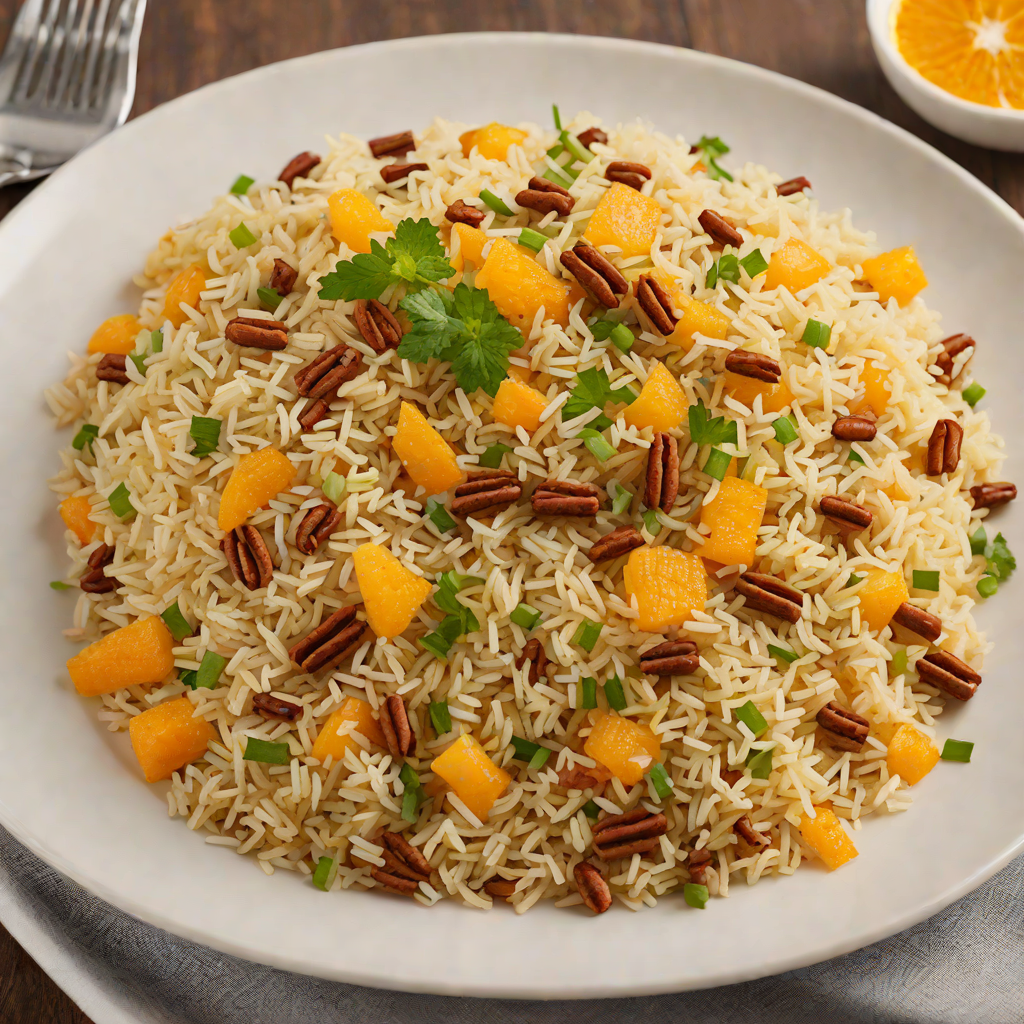 Orange and Cinnamon Infused Rice Pilaf