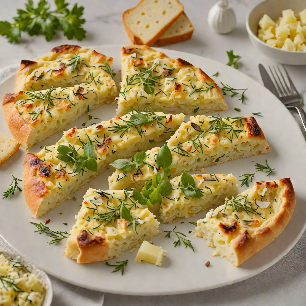 No-Knead Garlic Herb Focaccia Bread