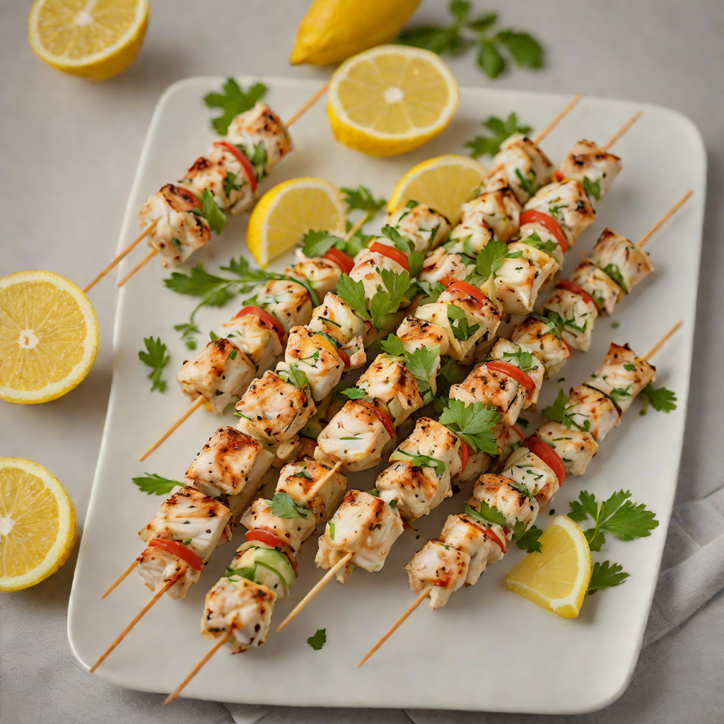 No-Sugar-Added Lemon Herb Grilled Chicken Skewers