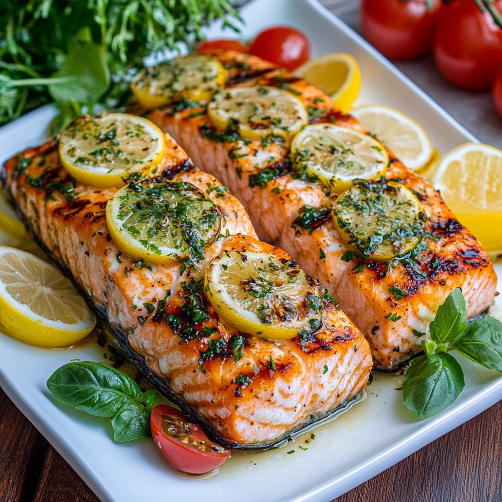 Herb-Infused Lemon Grilled Salmon