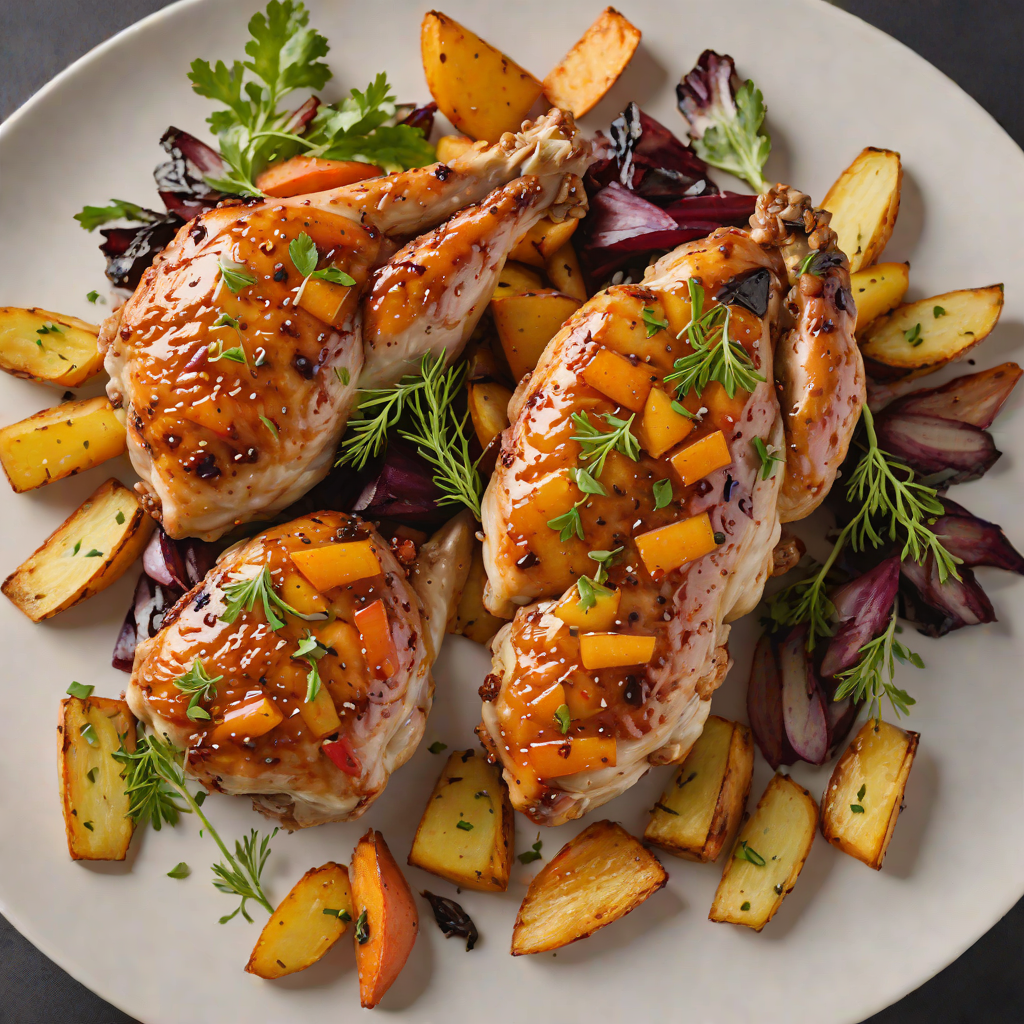 North Seattle-Inspired Maple Glazed Chicken with Roasted Root Vegetables