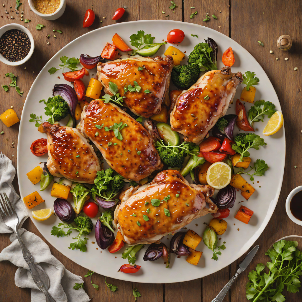 Honey-Soy Glazed Sheet Pan Chicken with Roasted Vegetables