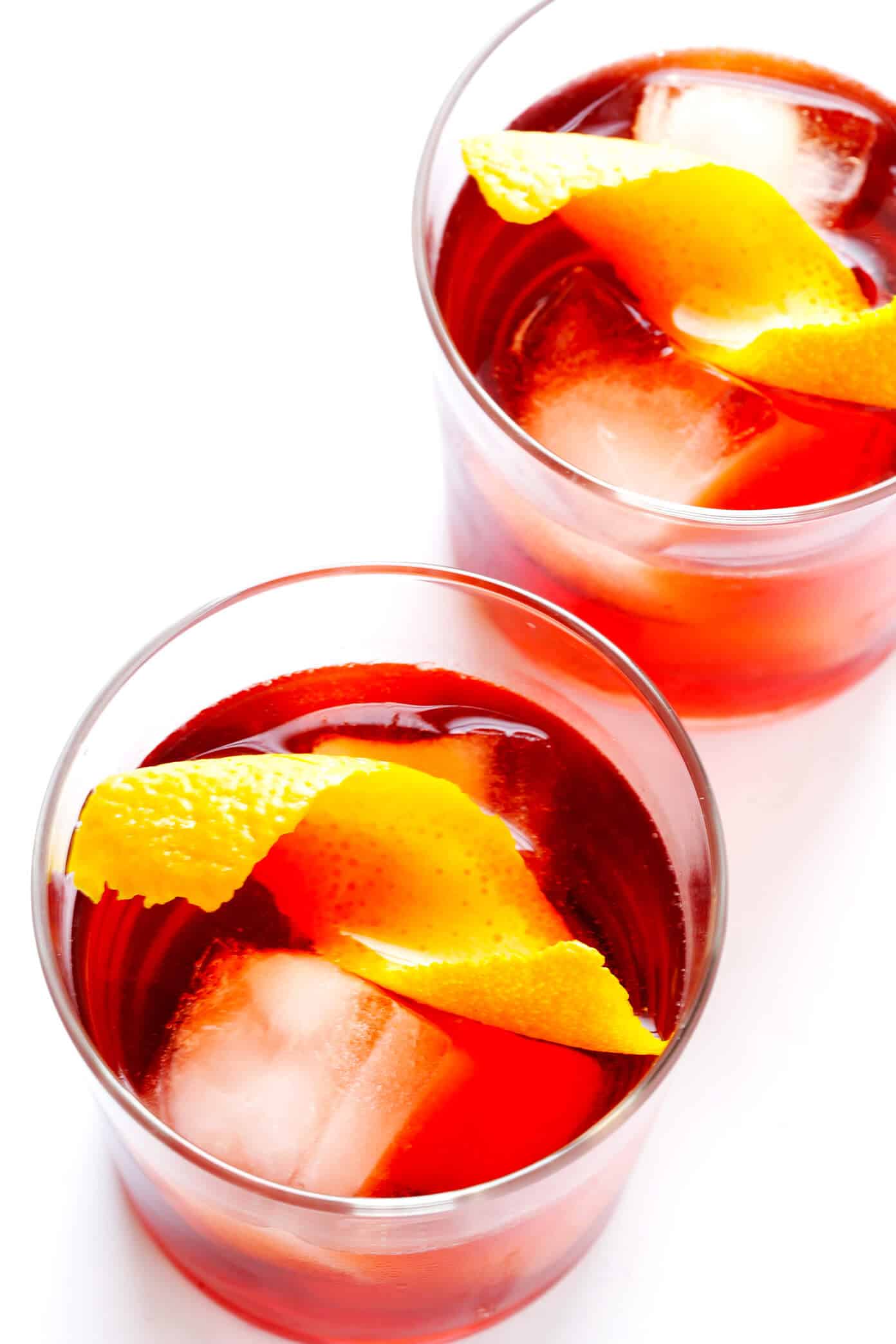 Smoky Campari and Vermouth Negroni Twist