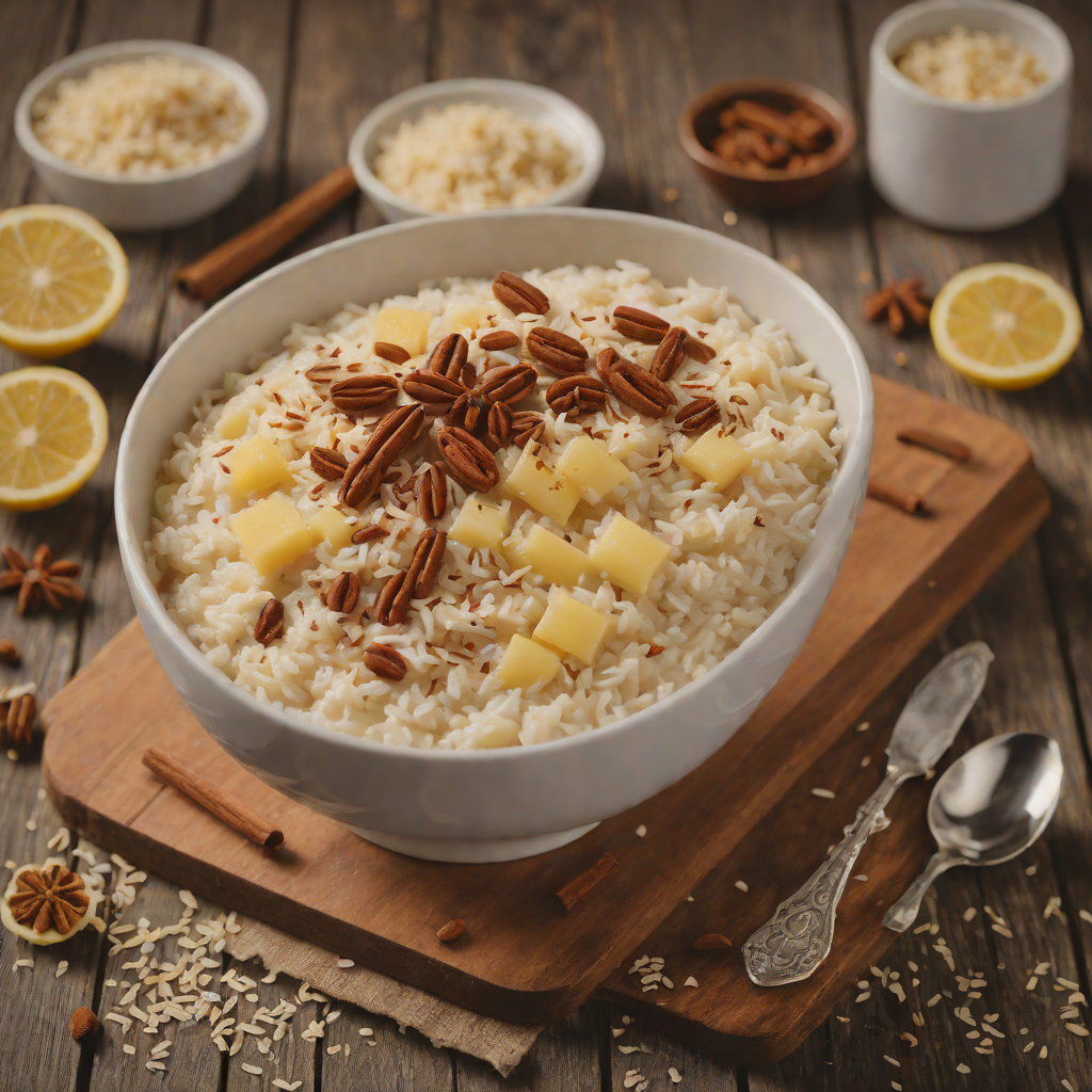 Creamy Spanish Arroz con Leche with Cinnamon and Lemon Zest