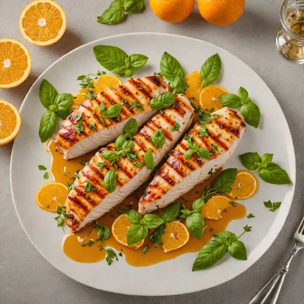 Pan-Seared Chicken Breast with Orange-Basil Glaze