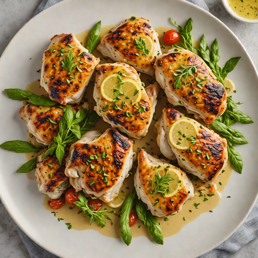 Garlic Butter Pan-Seared Chicken Thighs with Herb Drizzle