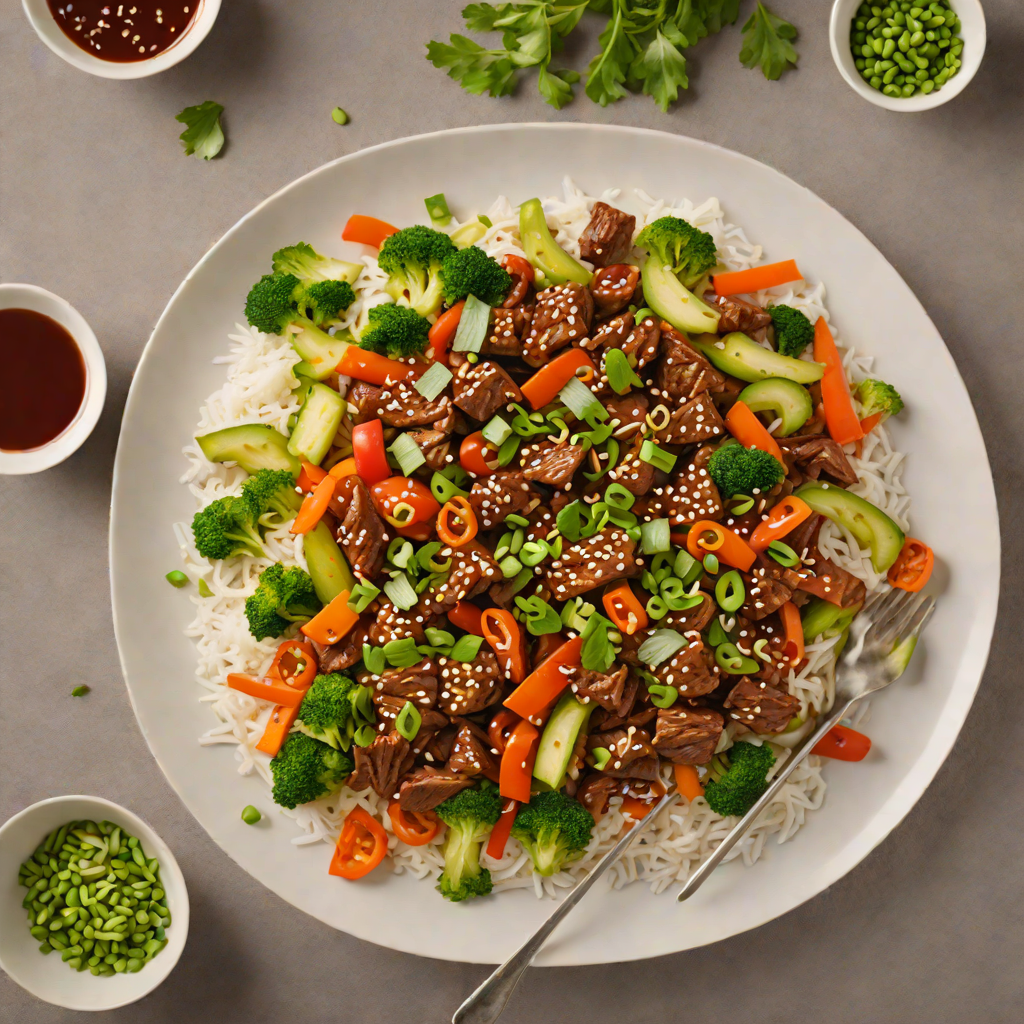 Spicy Korean Stir-Fried Beef with Gochujang and Vegetables