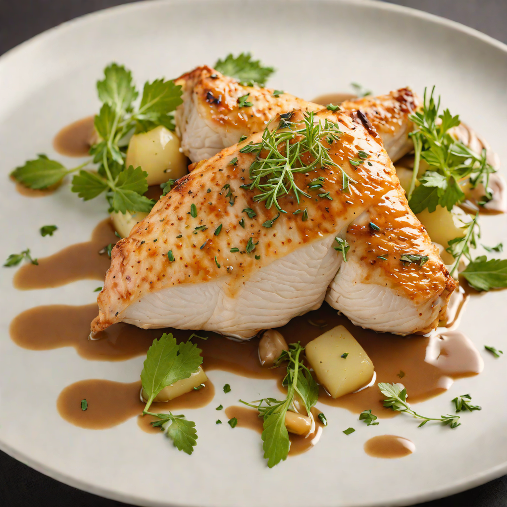 Pan-Seared Chicken with Herb Jus