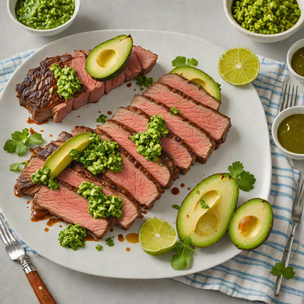 Grilled Tri-Tip Steak with California Avocado Chimichurri