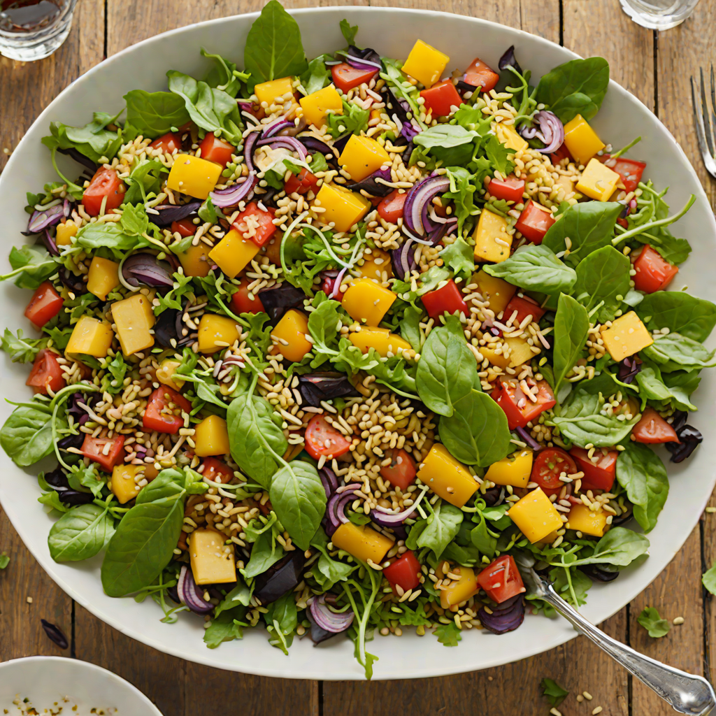 California-Inspired Roasted Vegetable and Quinoa Salad with Citrus Vinaigrette