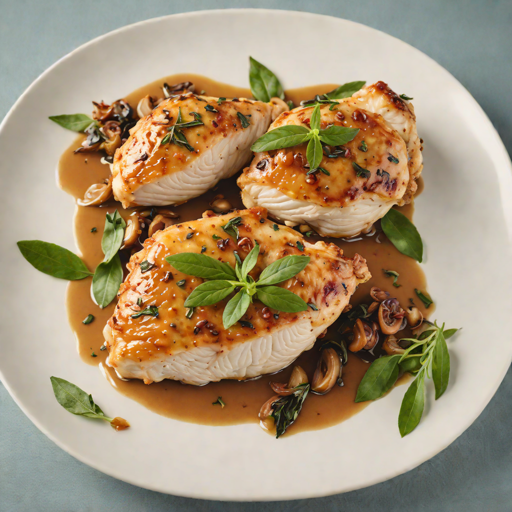 Pan-Seared Chicken with Caramelized Shallot and Sage Sauce