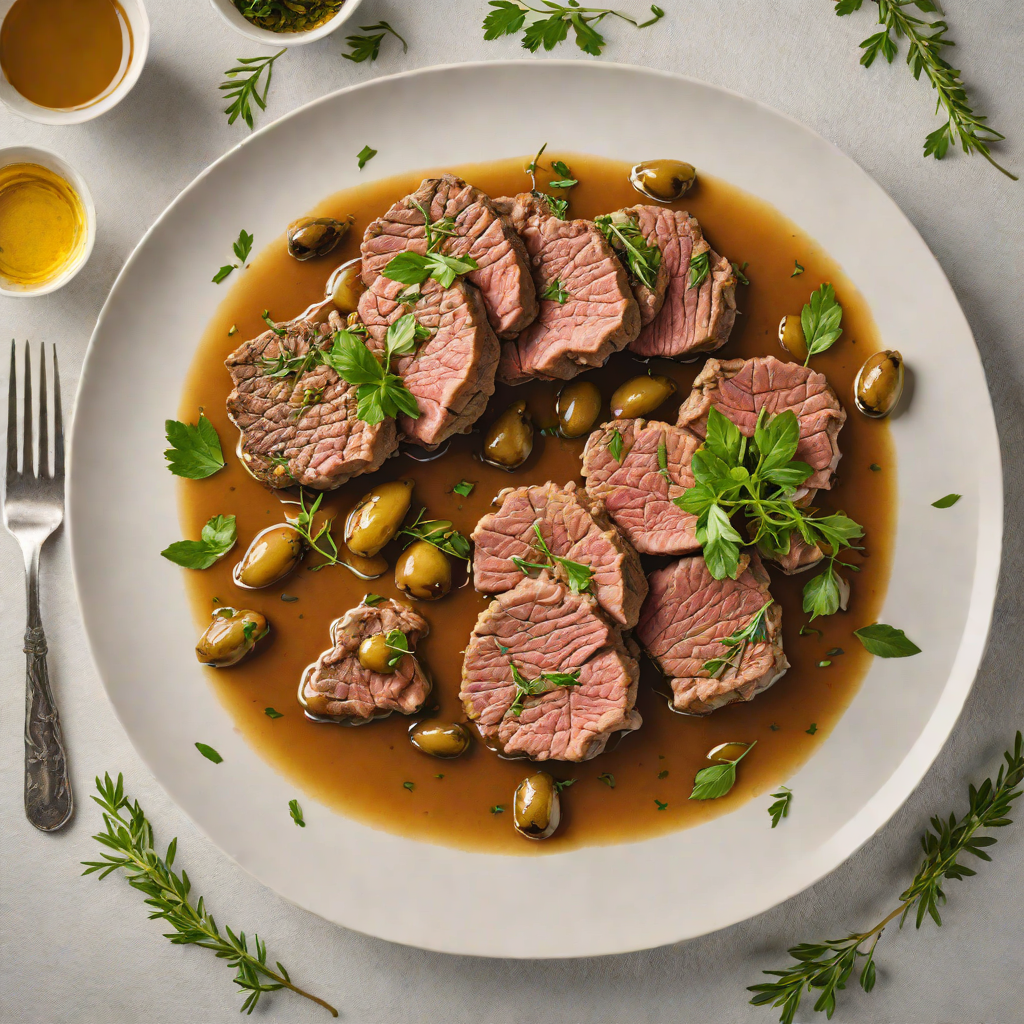 Slow-Cooked Mediterranean Lamb with Herb-Infused Olive Oil
