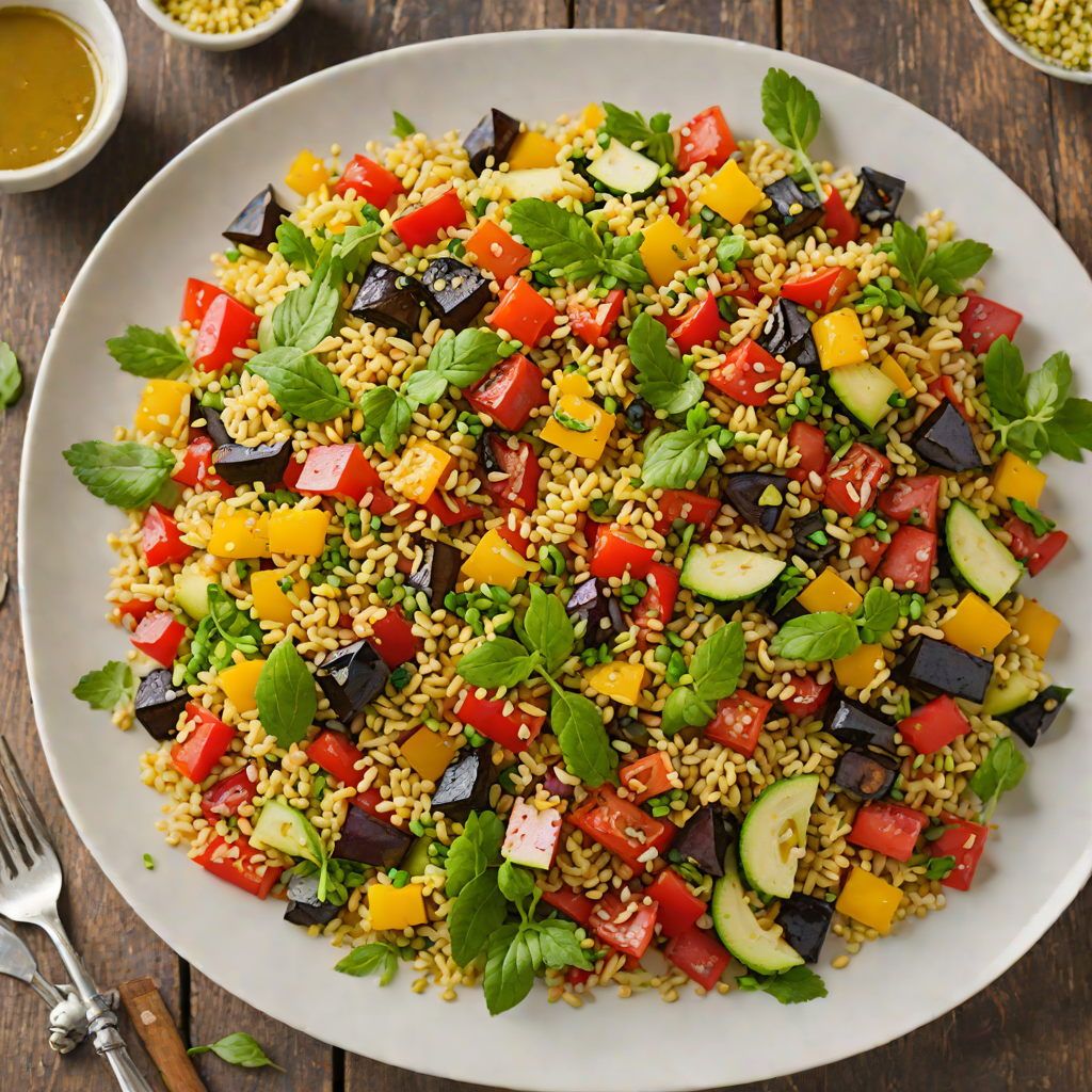 Mediterranean-Style Roasted Vegetable Couscous Salad