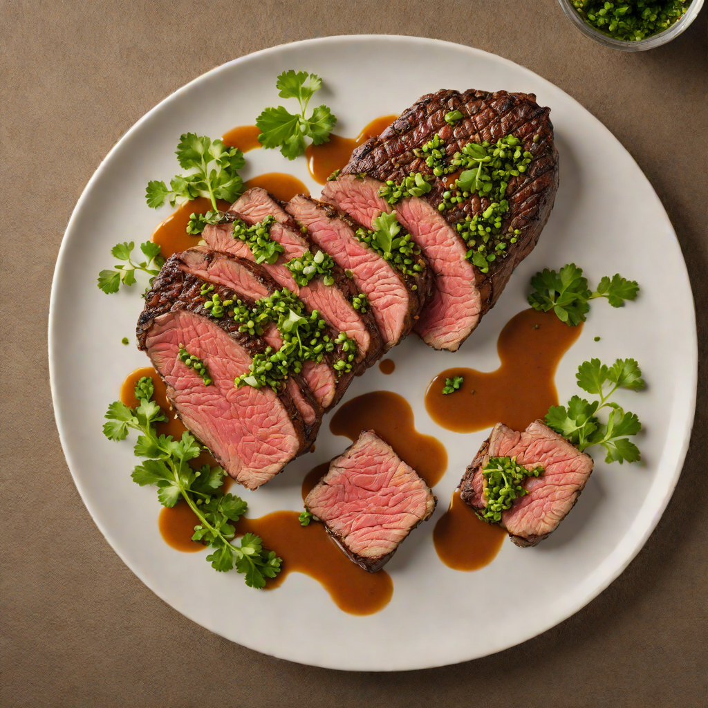Wood-Fired Picanha Steak with Chimichurri Sauce