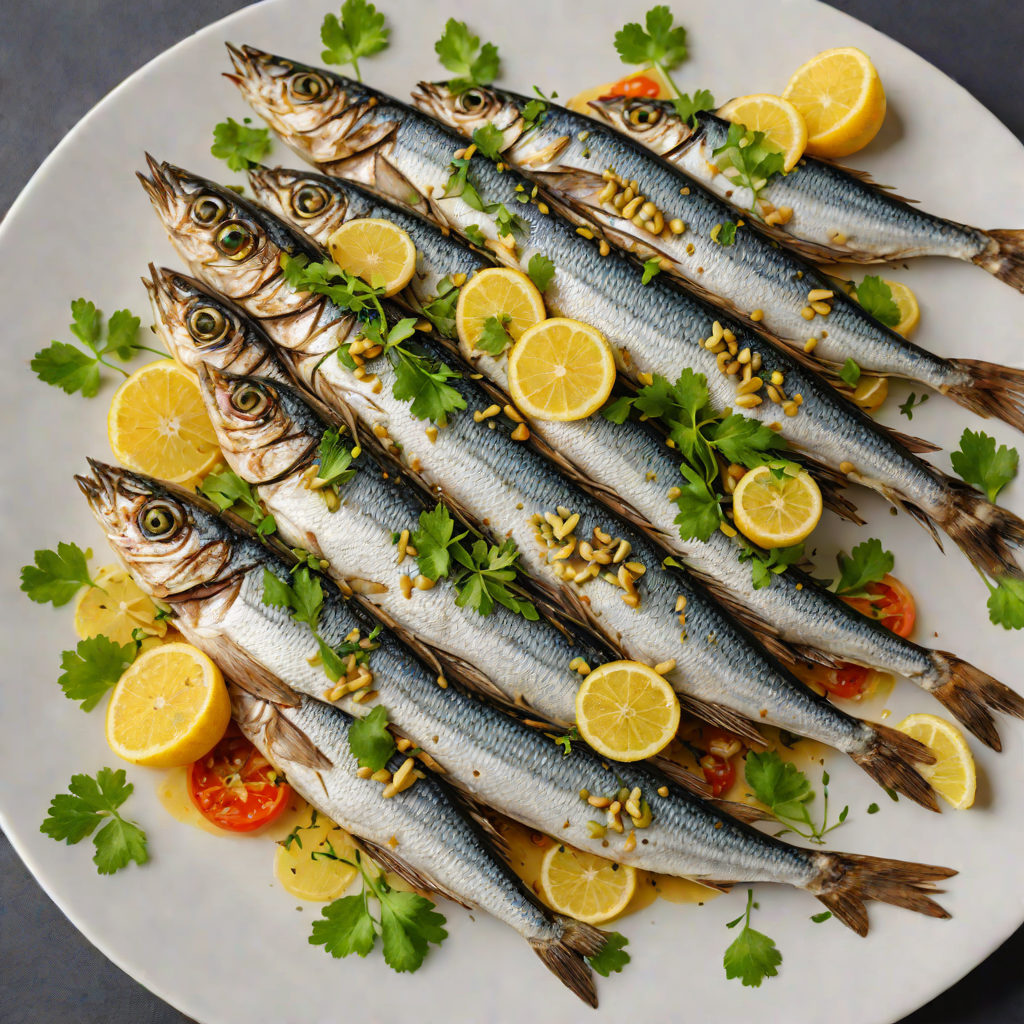 Spanish-Style Grilled Sardines with Garlic and Parsley