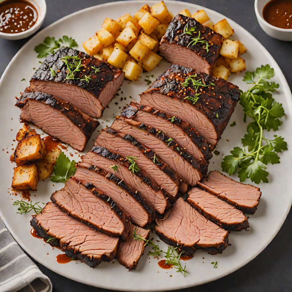 Charcoal-Grilled Texas-Style Brisket with Smoky Dry Rub