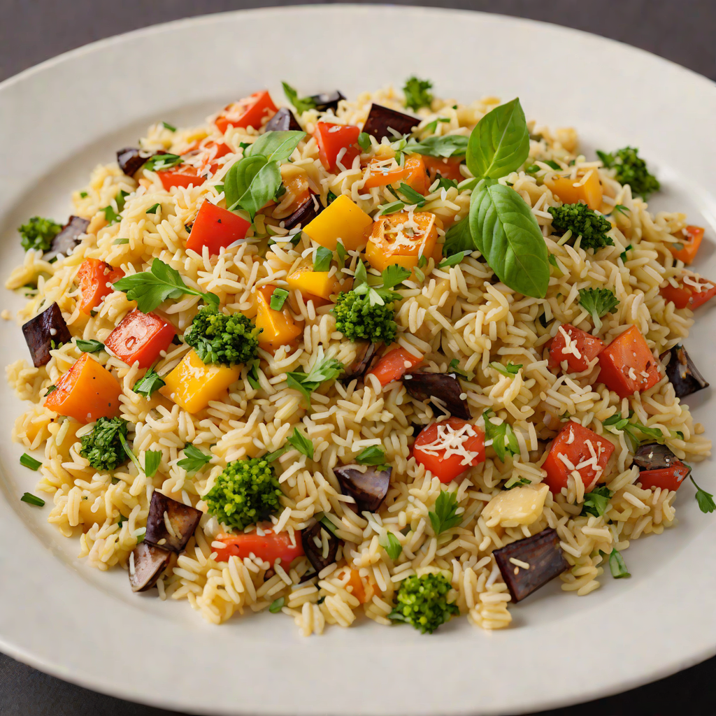 Oven-Roasted Vegetable Risotto with Parmesan