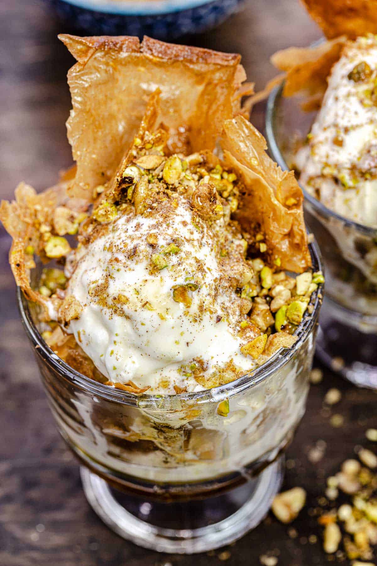 Honey-Rosemary Greek Yogurt Baklava Parfaits