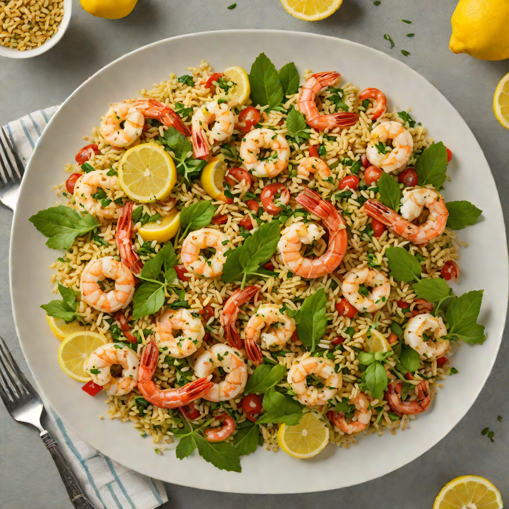 Lemon-Garlic Shrimp and Quinoa Salad with Fresh Herbs