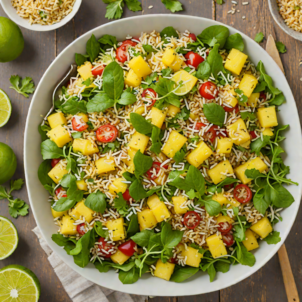 Pineapple-Coconut Quinoa Salad with Lime Vinaigrette