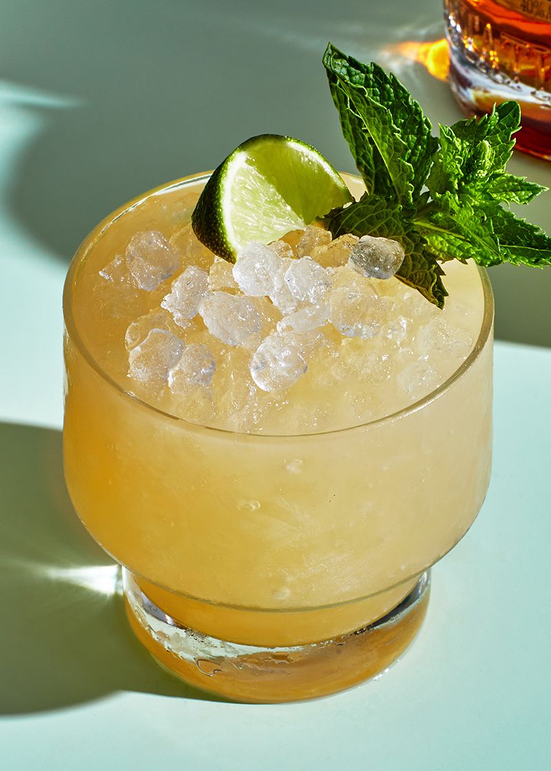 Smoky Mezcal and Jamaican Rum Mai Tai