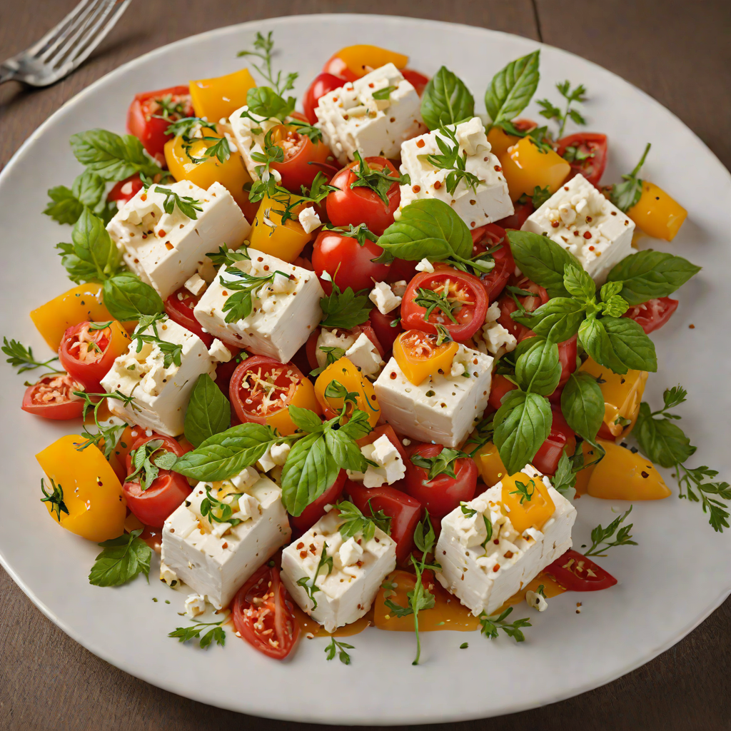 Feta-Stuffed Peppers with Tomato and Herbs