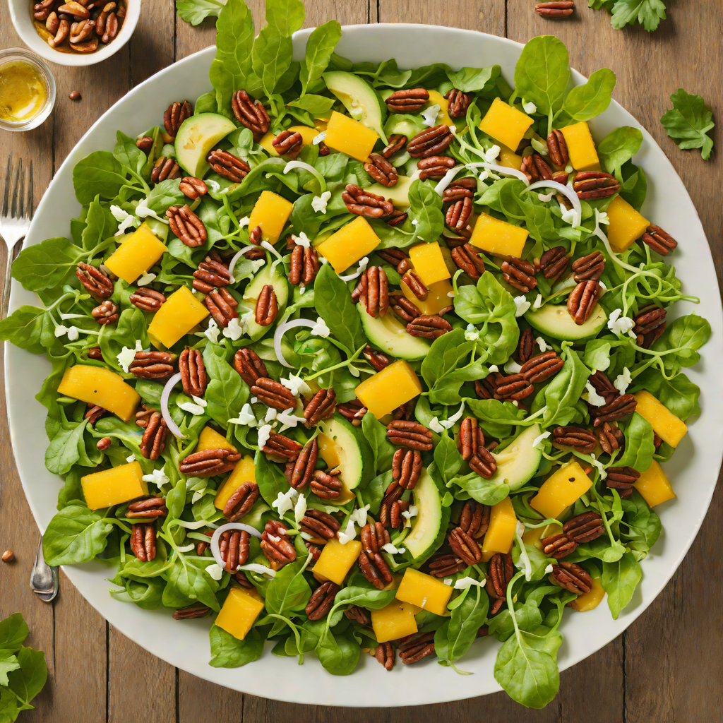Spiced Pecan and Jalapeño Salad with Citrus Vinaigrette