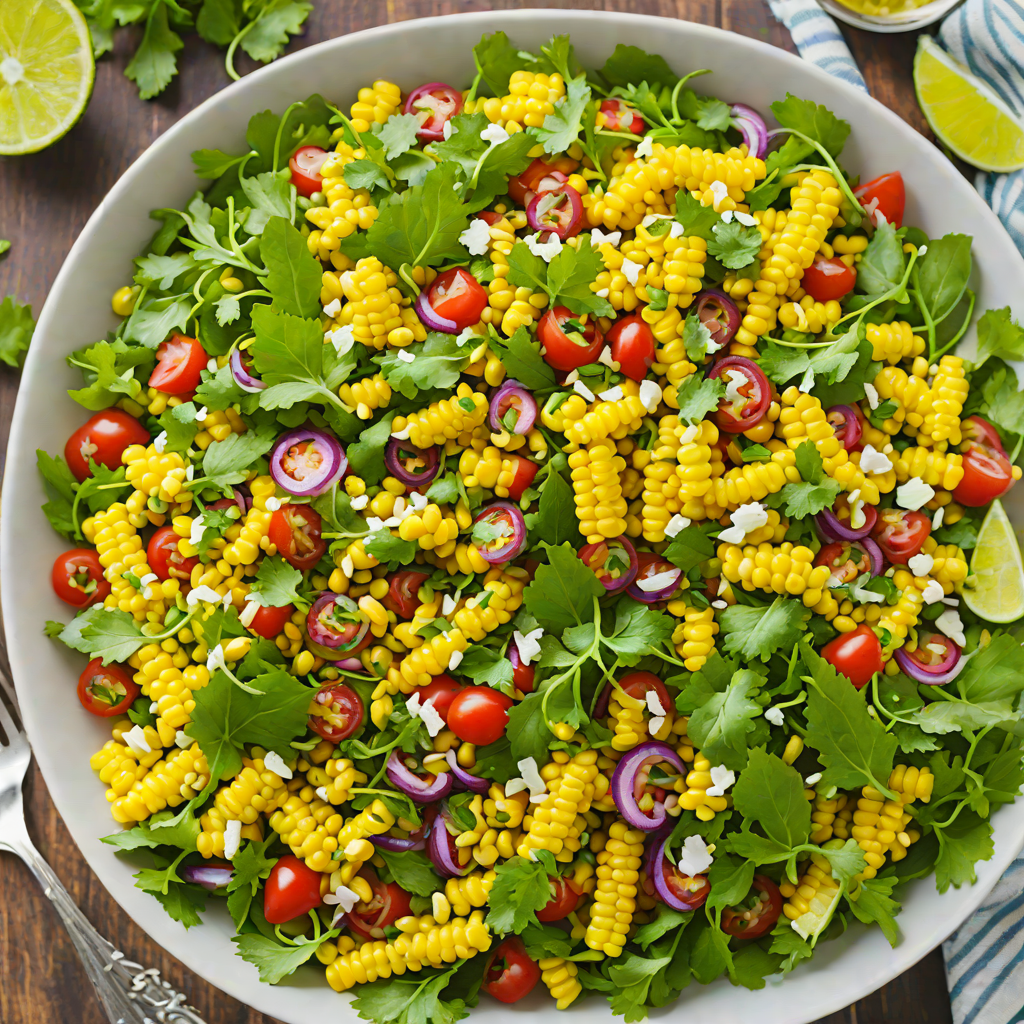Grilled Jalapeño Corn Salad with Cilantro-Lime Vinaigrette