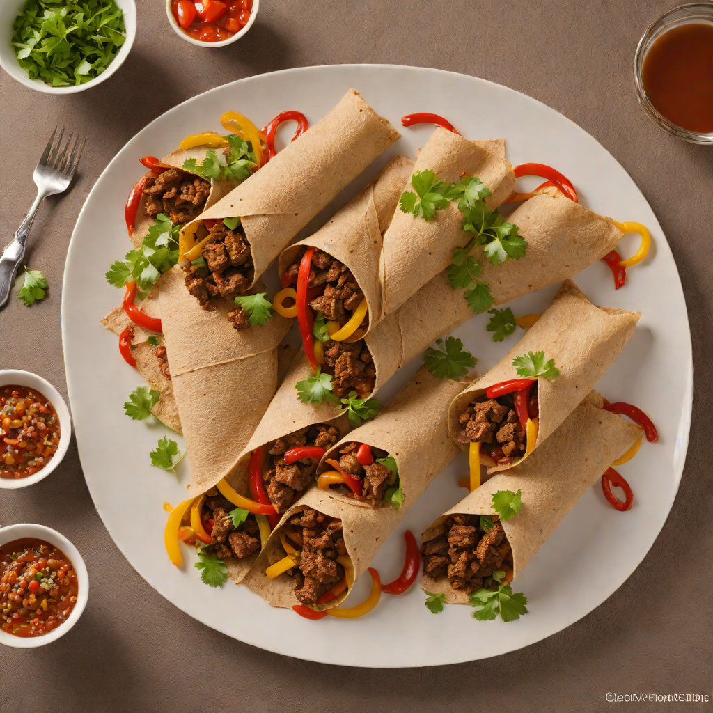 Injera-Wrapped Tibs with Spiced Beef and Peppers