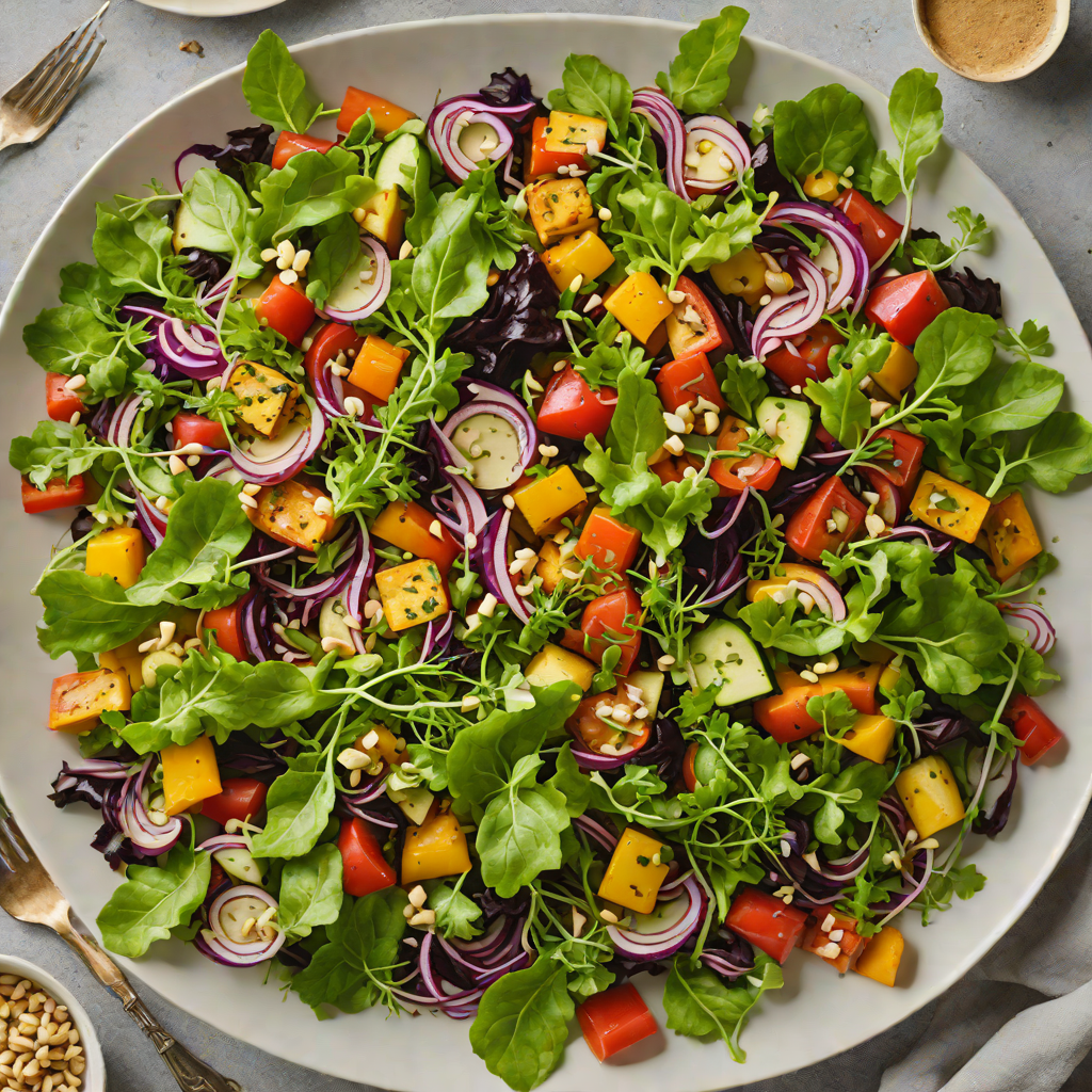 Alkali Flat Trail Roasted Vegetable Salad with Smoky Tahini Dressing