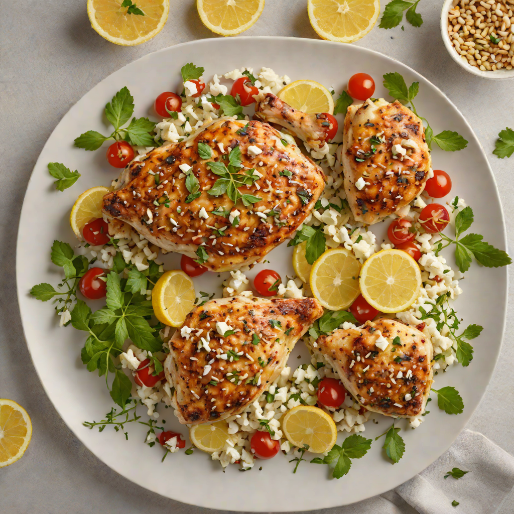 Baked Greek Lemon-Oregano Chicken with Feta