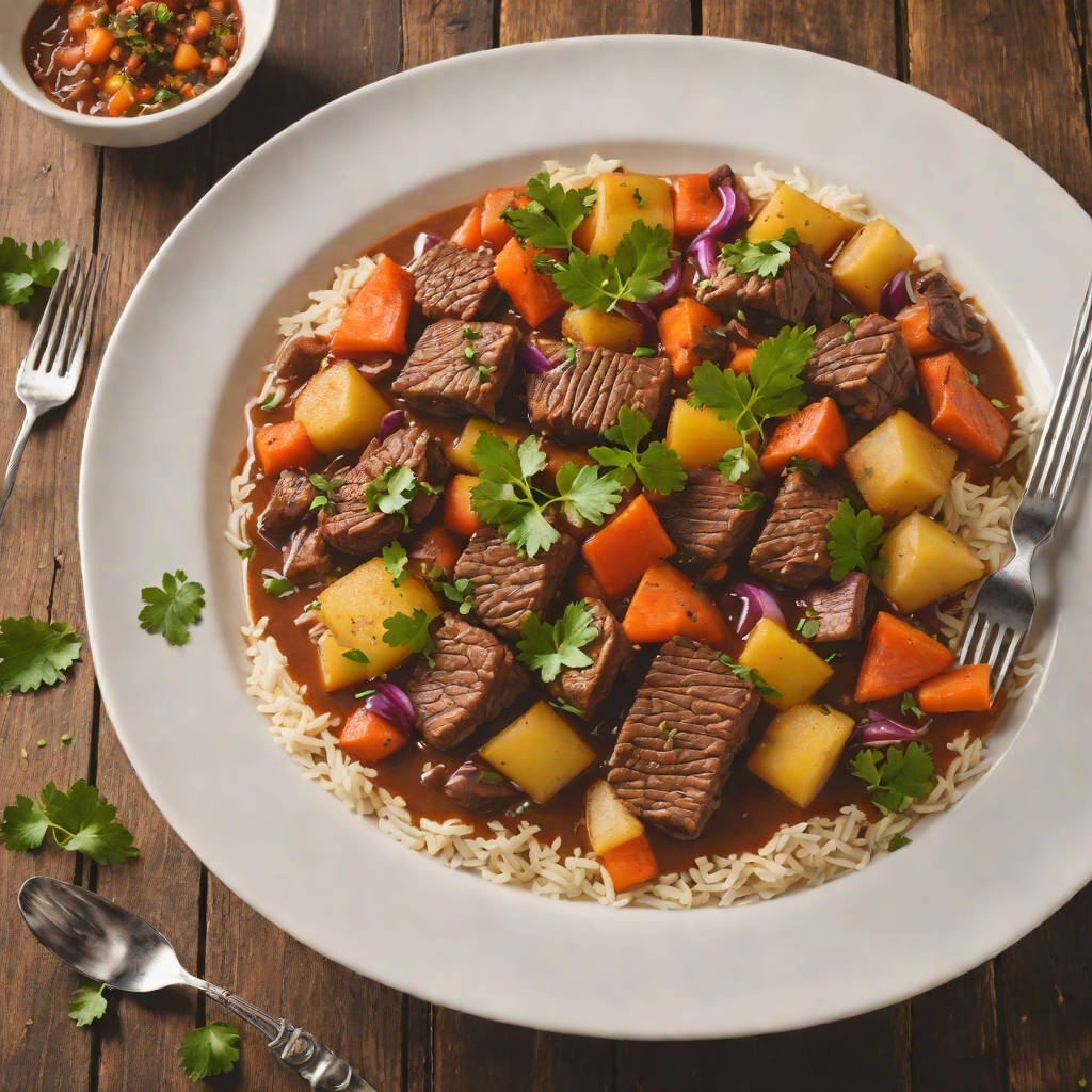 Slow-Cooked Spiced Beef Back Stew with Root Vegetables